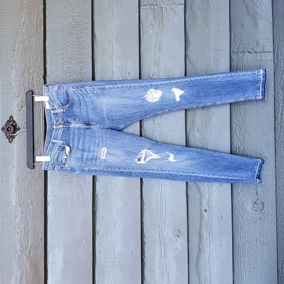 RAG & BONE 10" DRE High Waisted Slim Boyfriend Ripped Jeans sz 30 Women's - Picture 4 of 12
